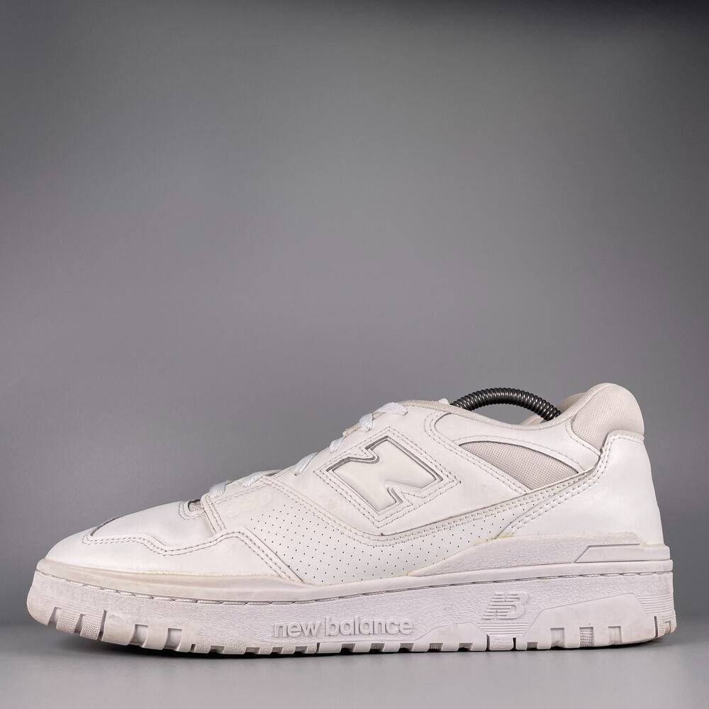 New Balance 550 Mens Size 13 Triple White Athletic Running Walking Shoes Sneaker